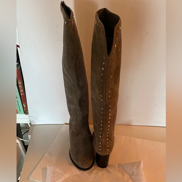 Jimmy Choo
Suede Studded Accents Riding Boots - Picture 7 of 7